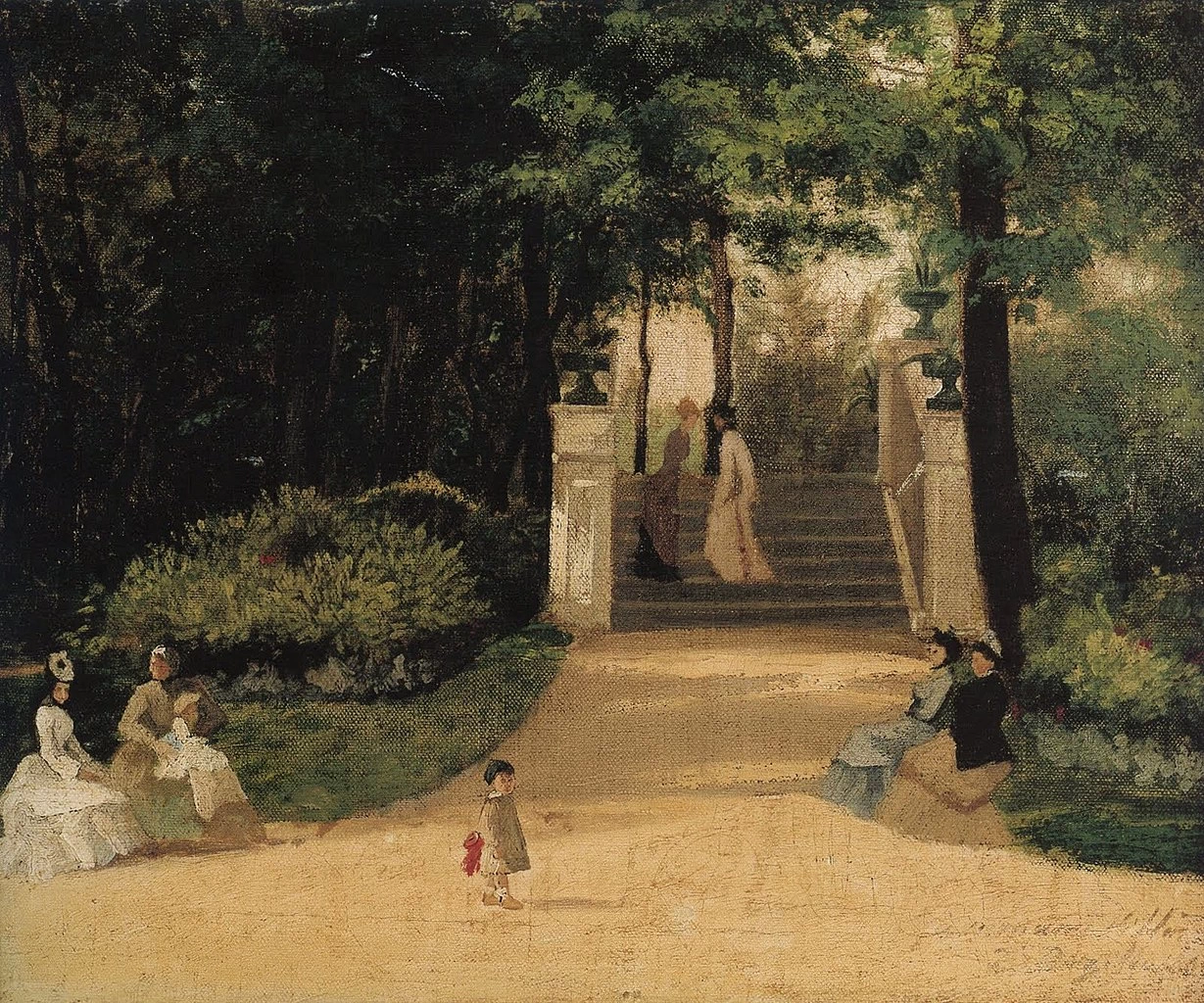 Jean-Frédéric Bazille-48-Nel giardino (1864)